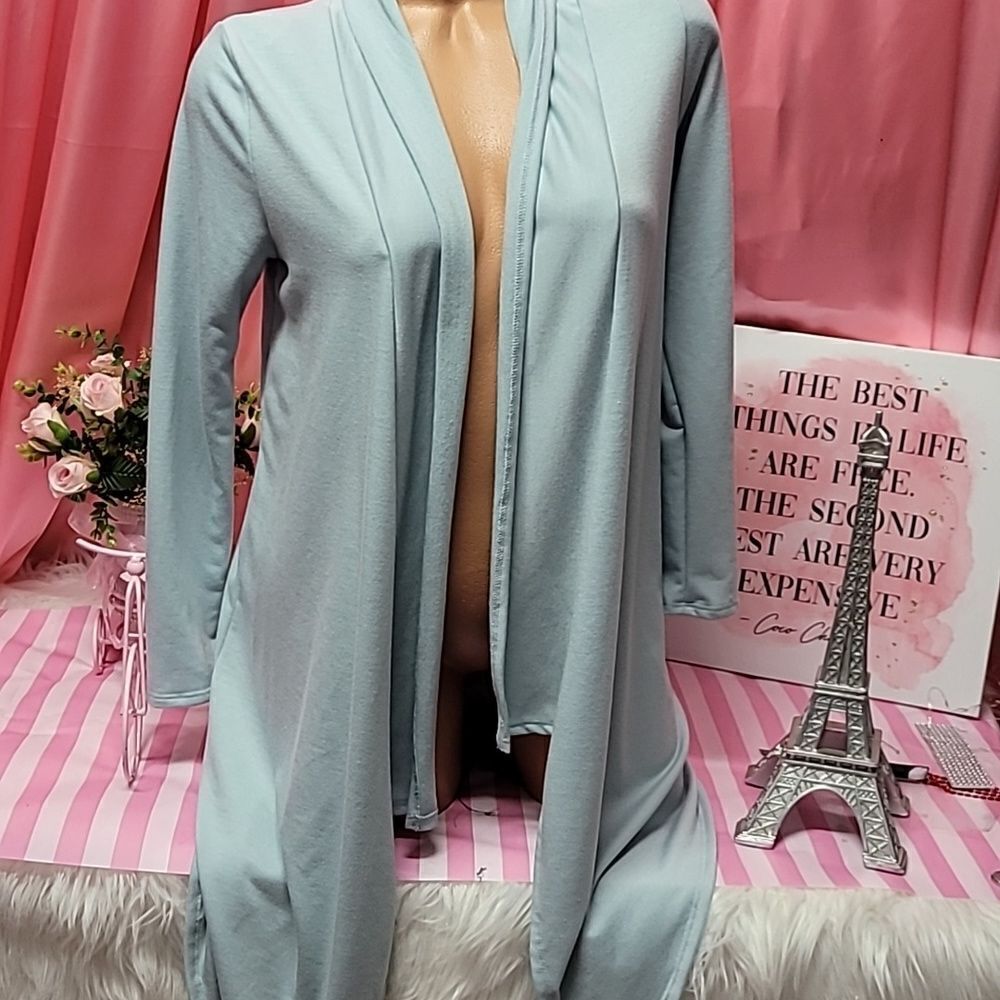 1619  SWING Blue  Cardigan  long sleeve NEW